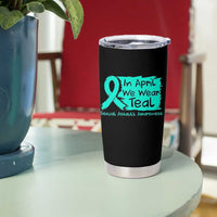 Sexual Assault Awareness Tumbler Cup In April We Wear Teal