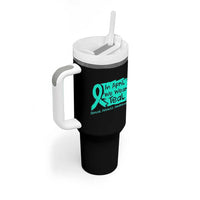 Sexual Assault Awareness Tumbler With Handle In April We Wear Teal