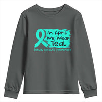 Sexual Assault Awareness Youth Sweatshirt In April We Wear Teal