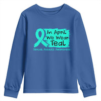 Sexual Assault Awareness Youth Sweatshirt In April We Wear Teal