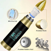 Sexual Assault Awareness Bullet Tumbler Fight Cancer American Flag Teal Ribbon