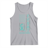 Sexual Assault Awareness Tank Top Fight Cancer American Flag Teal Ribbon