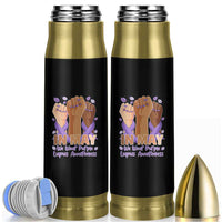 In May We Wear Purple Lupus Awareness Bullet Tumbler Purple Ribbon