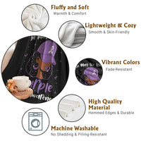Lupus Awareness Throw Blanket African American Black Women Fight Lupus Purple Ribbon