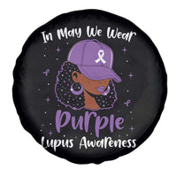 Lupus Awareness Spare Tire Cover African American Black Women Fight Lupus Purple Ribbon