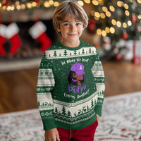 Lupus Awareness Ugly Christmas Sweater African American Black Women Fight Lupus Purple Ribbon
