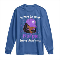 Lupus Awareness Long Sleeve Shirt African American Black Women Fight Lupus Purple Ribbon