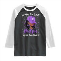 Lupus Awareness Raglan Shirt African American Black Women Fight Lupus Purple Ribbon