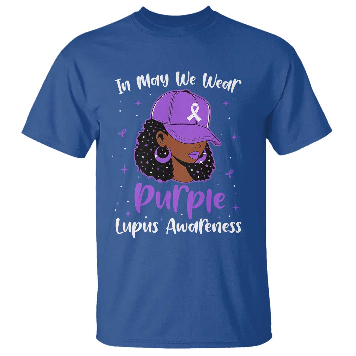 Lupus Awareness T Shirt African American Black Women Fight Lupus Purple Ribbon