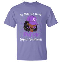 Lupus Awareness T Shirt African American Black Women Fight Lupus Purple Ribbon