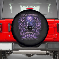Lupus Awareness Spare Tire Cover Lion Purple Ribbon My God Is Stronger Than Lupus