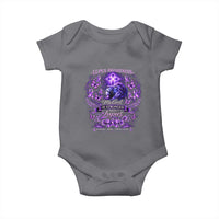 Lupus Awareness Baby Onesie Lion Purple Ribbon My God Is Stronger Than Lupus