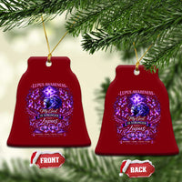 Lupus Awareness Ceramic Ornament Lion Purple Ribbon My God Is Stronger Than Lupus