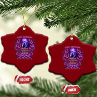 Lupus Awareness Ceramic Ornament Lion Purple Ribbon My God Is Stronger Than Lupus