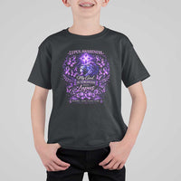 Lupus Awareness T Shirt For Kid Lion Purple Ribbon My God Is Stronger Than Lupus
