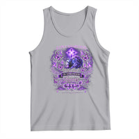 Lupus Awareness Tank Top Lion Purple Ribbon My God Is Stronger Than Lupus