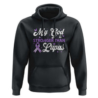 My God Is Bigger Than Lupus Hoodie Purple Ribbon