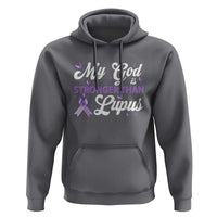 My God Is Bigger Than Lupus Hoodie Purple Ribbon