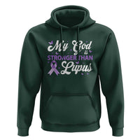 My God Is Bigger Than Lupus Hoodie Purple Ribbon