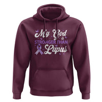 My God Is Bigger Than Lupus Hoodie Purple Ribbon