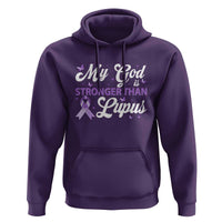 My God Is Bigger Than Lupus Hoodie Purple Ribbon