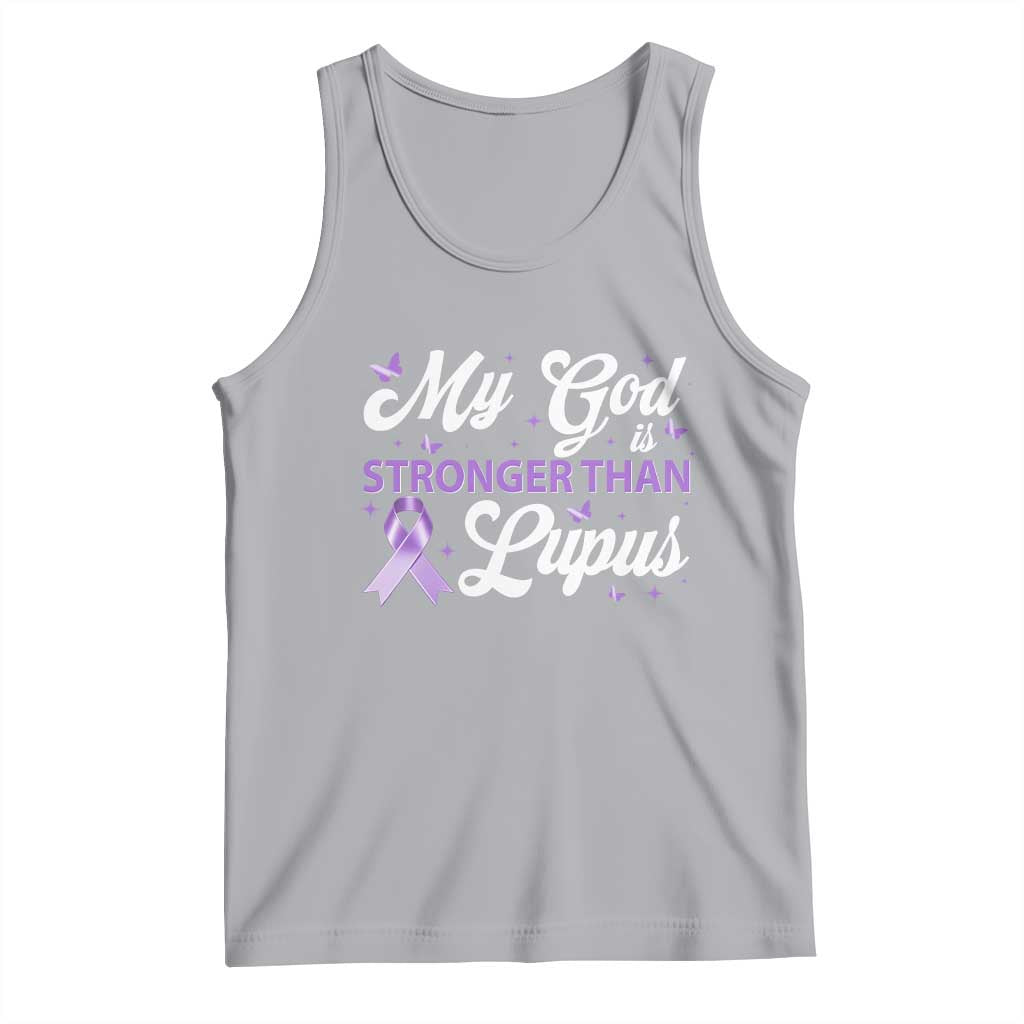 My God Is Bigger Than Lupus Tank Top Purple Ribbon