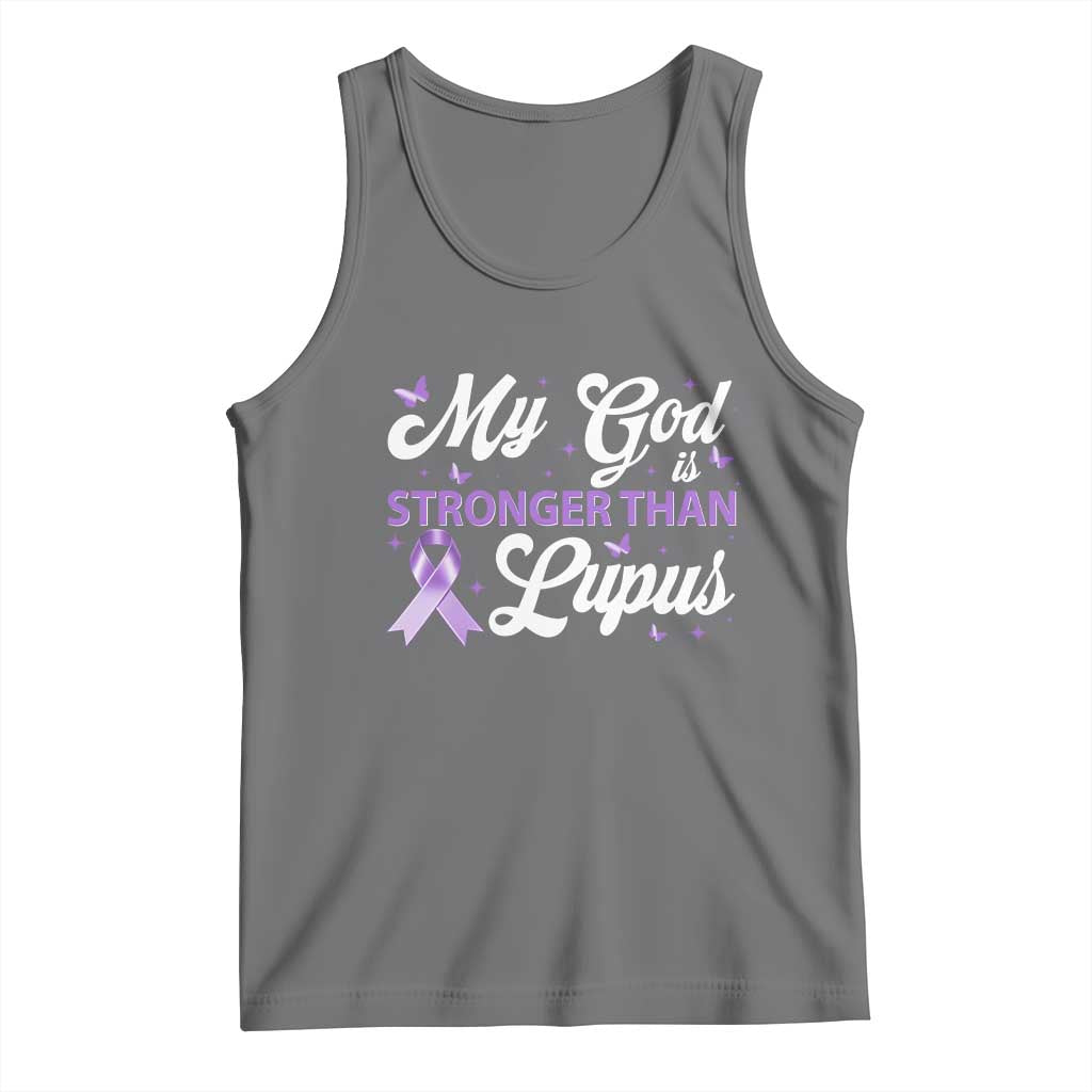 My God Is Bigger Than Lupus Tank Top Purple Ribbon