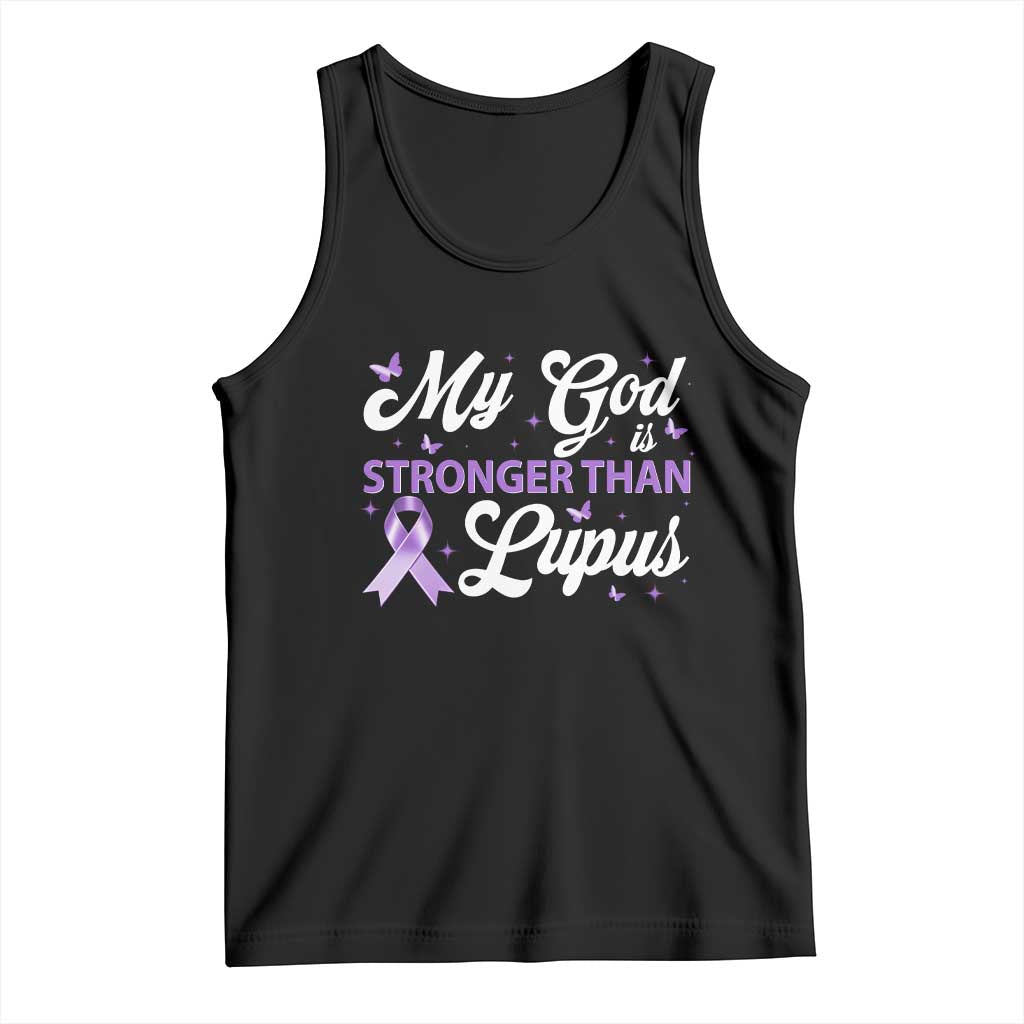 My God Is Bigger Than Lupus Tank Top Purple Ribbon