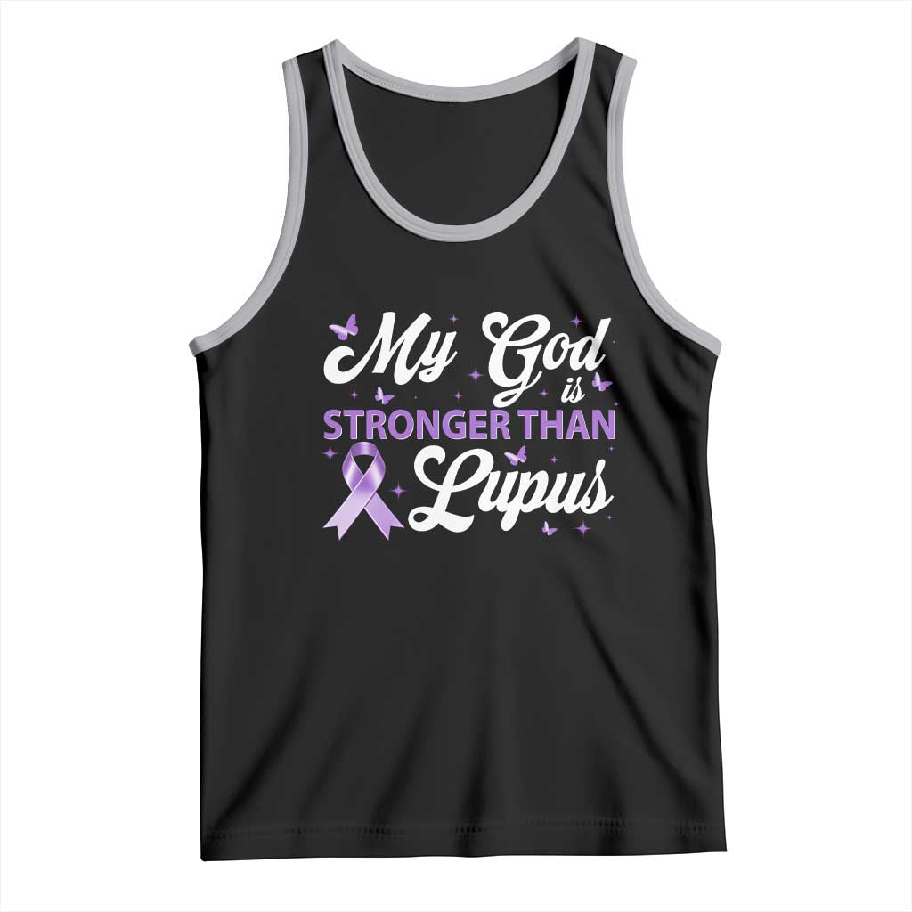 My God Is Bigger Than Lupus Tank Top Purple Ribbon