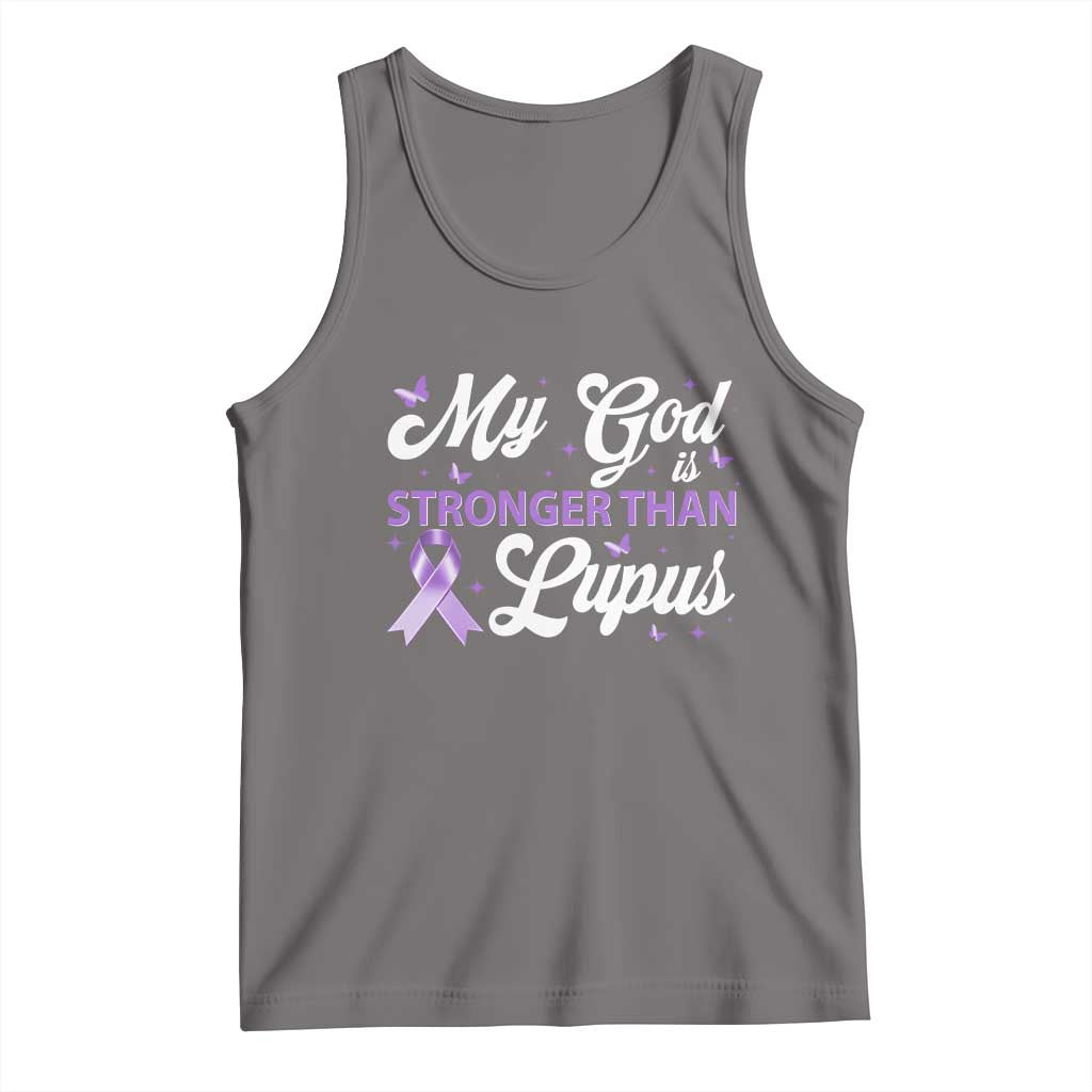 My God Is Bigger Than Lupus Tank Top Purple Ribbon