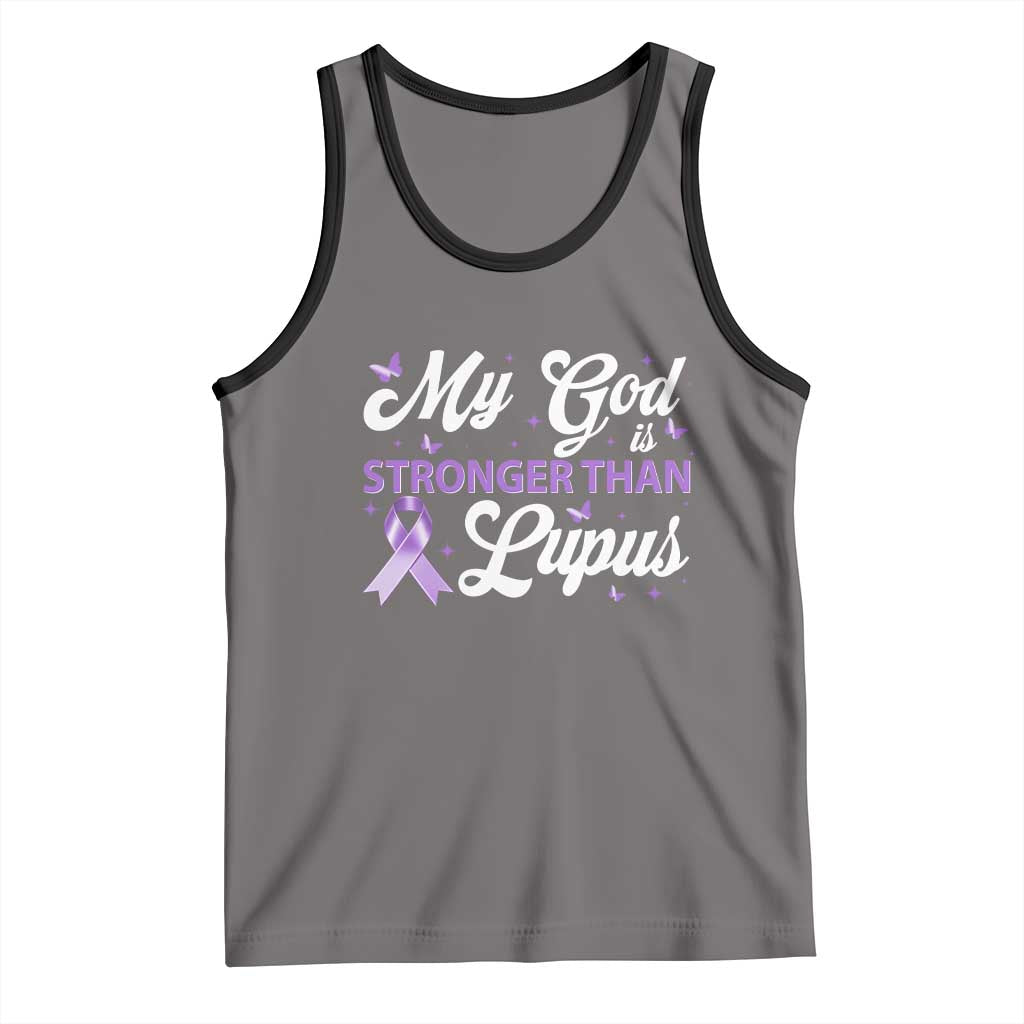 My God Is Bigger Than Lupus Tank Top Purple Ribbon