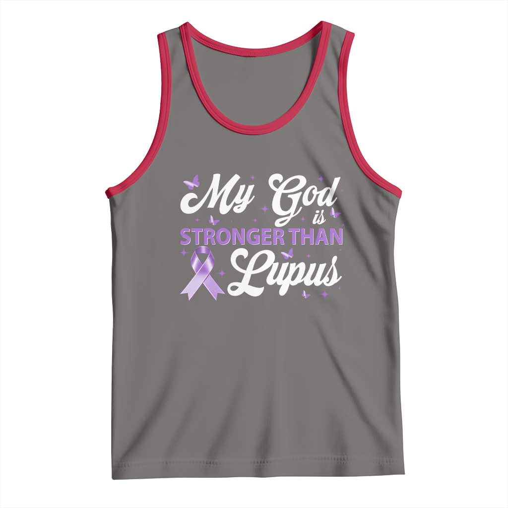 My God Is Bigger Than Lupus Tank Top Purple Ribbon