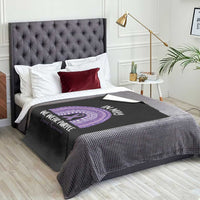 Lupus Awareness Throw Blanket In May We Wear Purple Ribbon Rainbow