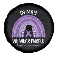 Lupus Awareness Spare Tire Cover In May We Wear Purple Ribbon Rainbow