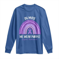 Lupus Awareness Long Sleeve Shirt In May We Wear Purple Ribbon Rainbow