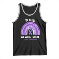Lupus Awareness Tank Top In May We Wear Purple Ribbon Rainbow