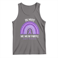 Lupus Awareness Tank Top In May We Wear Purple Ribbon Rainbow