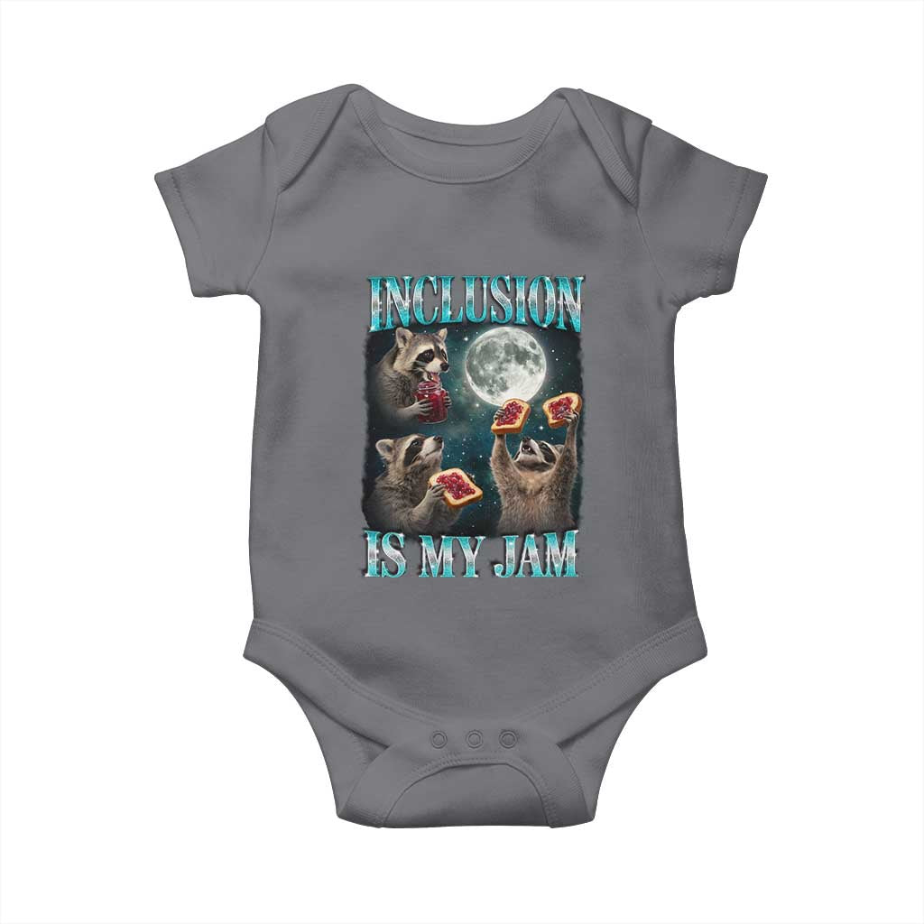 Inclusion Is My Jam Baby Onesie Raccoon Meme Neurodiversity SPED Teacher Gift