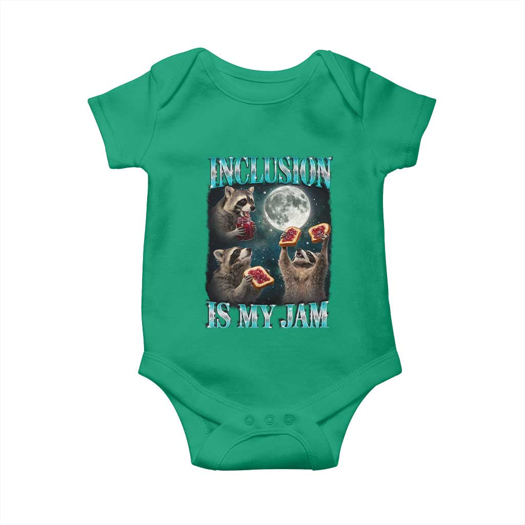 Inclusion Is My Jam Baby Onesie Raccoon Meme Neurodiversity SPED Teacher Gift