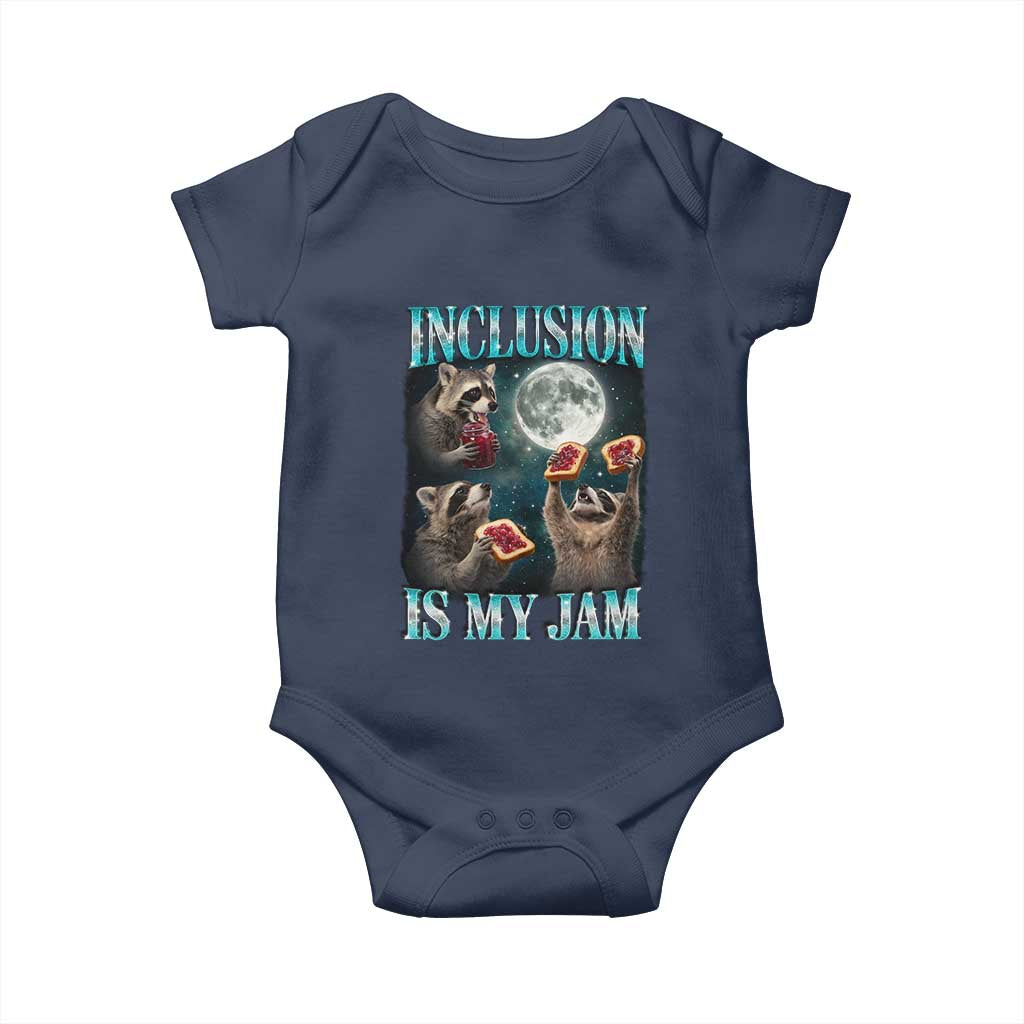 Inclusion Is My Jam Baby Onesie Raccoon Meme Neurodiversity SPED Teacher Gift