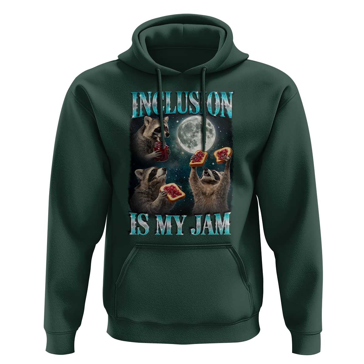 Inclusion Is My Jam Hoodie Raccoon Meme Neurodiversity SPED Teacher Gift