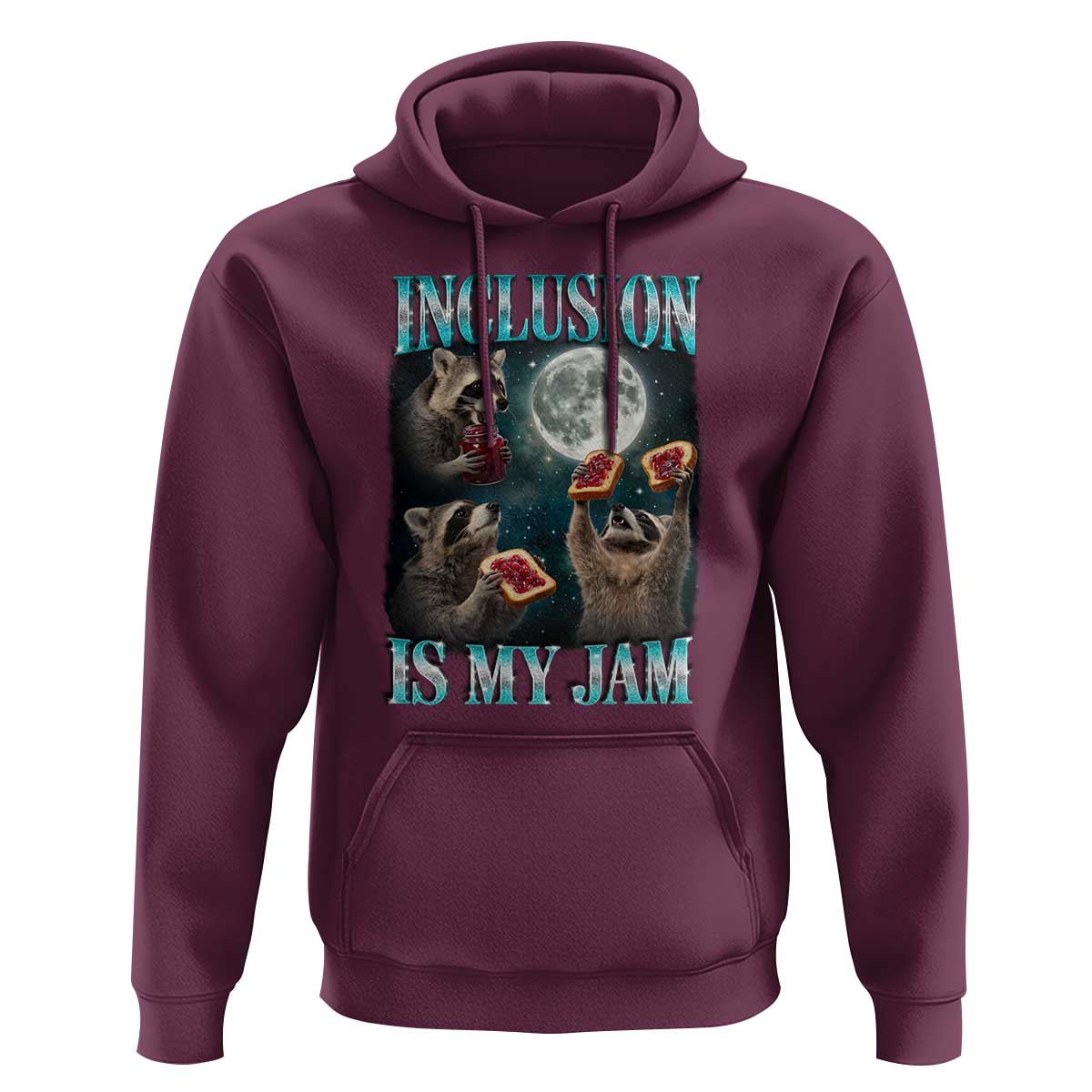Inclusion Is My Jam Hoodie Raccoon Meme Neurodiversity SPED Teacher Gift
