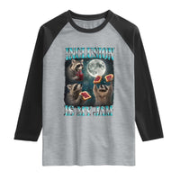 Inclusion Is My Jam Raglan Shirt Raccoon Meme Neurodiversity SPED Teacher Gift