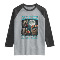 Inclusion Is My Jam Raglan Shirt Raccoon Meme Neurodiversity SPED Teacher Gift