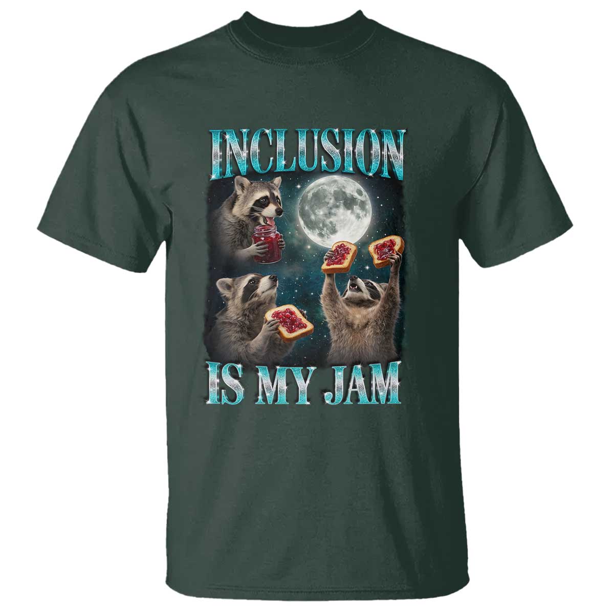 Inclusion Is My Jam T Shirt Raccoon Meme Neurodiversity SPED Teacher Gift