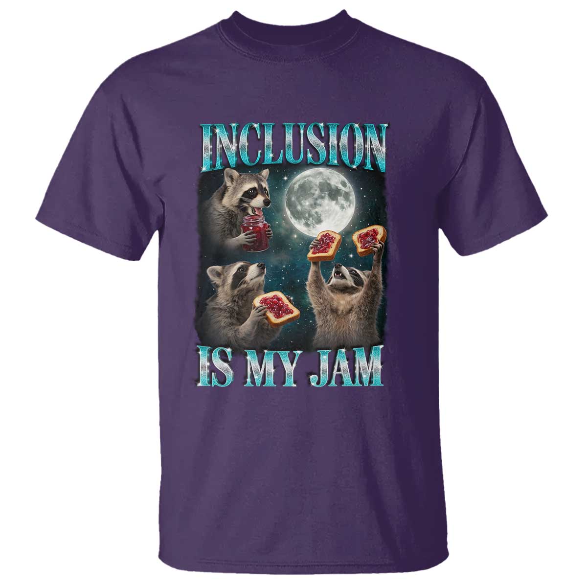 Inclusion Is My Jam T Shirt Raccoon Meme Neurodiversity SPED Teacher Gift