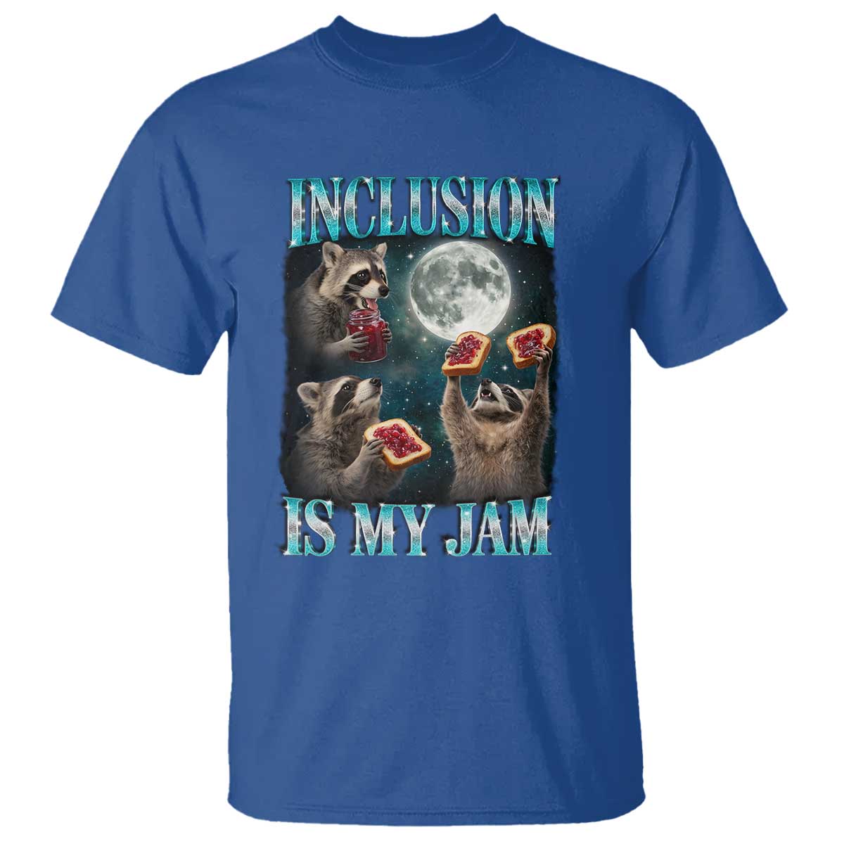 Inclusion Is My Jam T Shirt Raccoon Meme Neurodiversity SPED Teacher Gift