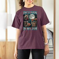Inclusion Is My Jam T Shirt For Women Raccoon Meme Neurodiversity SPED Teacher Gift