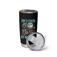 Inclusion Is My Jam Tumbler Cup Raccoon Meme Neurodiversity SPED Teacher Gift