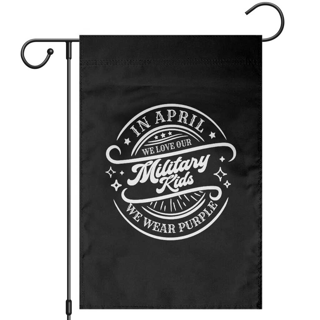 Purple Up For Military Kids Garden Flag Military Children Month